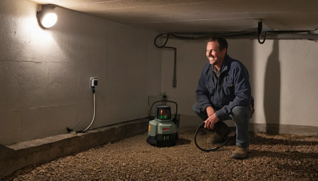 Provider inspecting a basement foundation for pests in a The Village of Indian Hill home