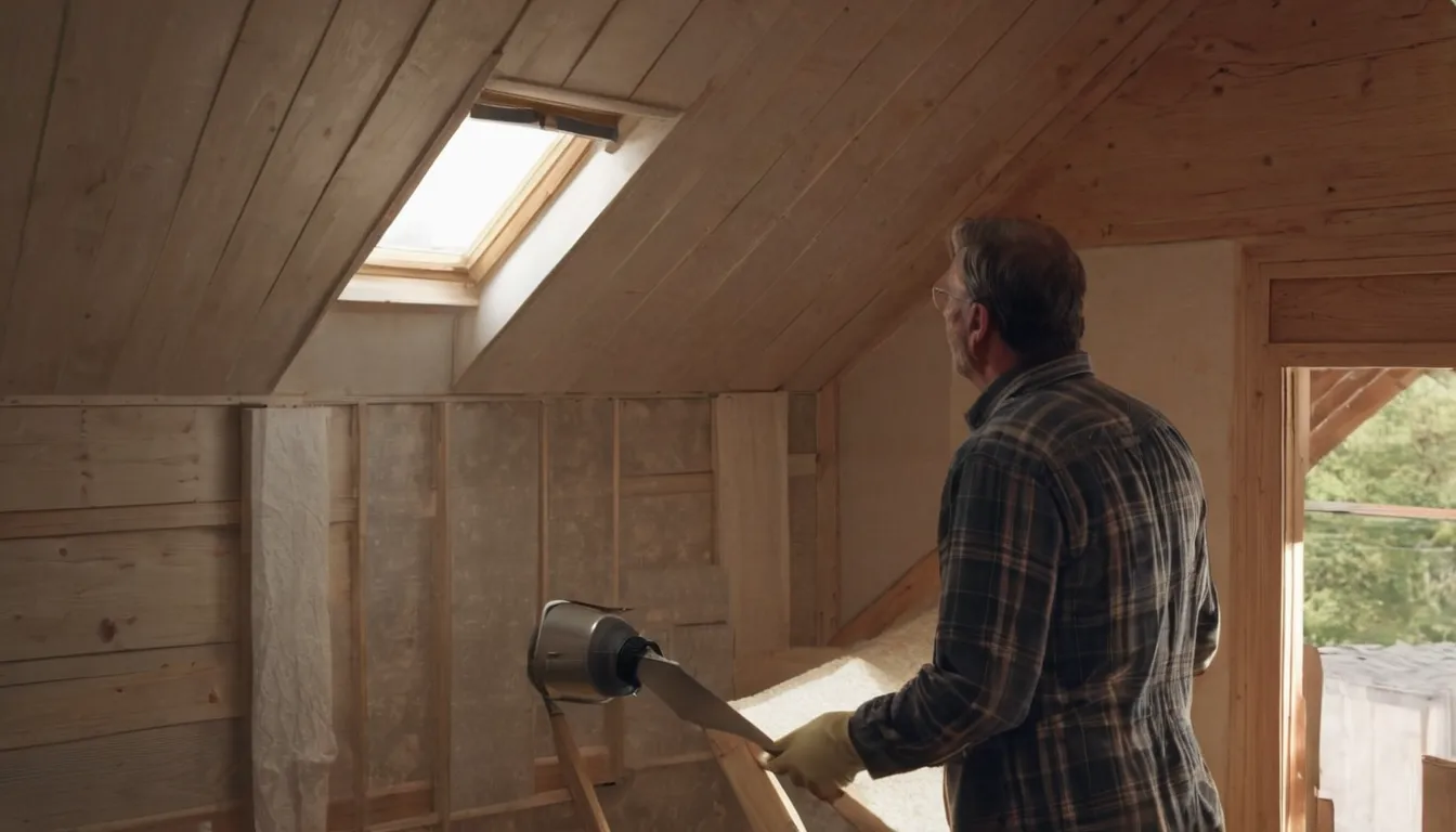 A friendly local provider inspecting an attic with a flashlight while a homeowner looks on in The Village of Indian Hill